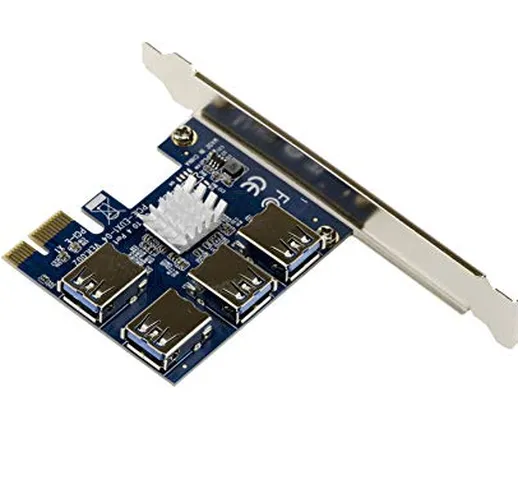 Kalea-Informatique – Scheda di Replicazione PCIe 1 x verso 4 porte per collegamenti USB3 –...