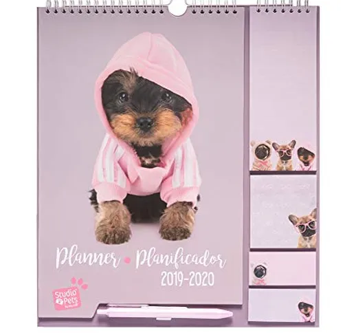 Erik® - Calendario da muro con Planner Mensile 2019/2020. Family Planner da 16 mesi, 16,5x...