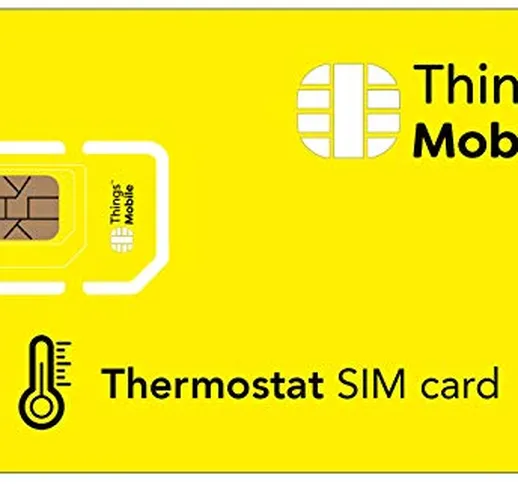 SIM Card per TERMOSTATO Things Mobile con copertura globale e rete multi-operatore GSM/2G/...