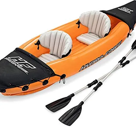 N/Z Kayak Gonfiabile per 2 Persone Canoa Gonfiabile Challenger K2, Set Kayak con Remi in A...