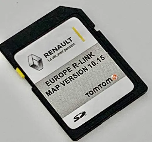 Ultima scheda SD per Renault R-Link Tom 2020 SD Card Sat Nav Map Update Cover tutta Europa...