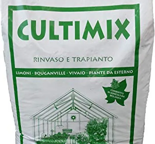 CULTIMIX LT.70 Terriccio Universale Professionale BIOLOGICO con Torba, pomice e Fibra di C...