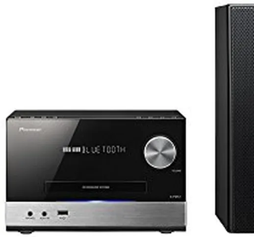 Pioneer X-PM12(B) Sistema Micro Hi-Fi (CD, MP3/WMA, radio FM, 2 x 38 watt di uscita, altop...