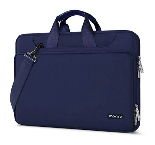 MOSISO 360 Protettivo Laptop Shoulder Bag Compatibile con MacBook PRO 16, 15 15,4 15,6 Pol...