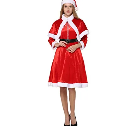 EraSpooky Donna Babbo Natale Festive Fancy Dress Vestito Costume (X-Large)
