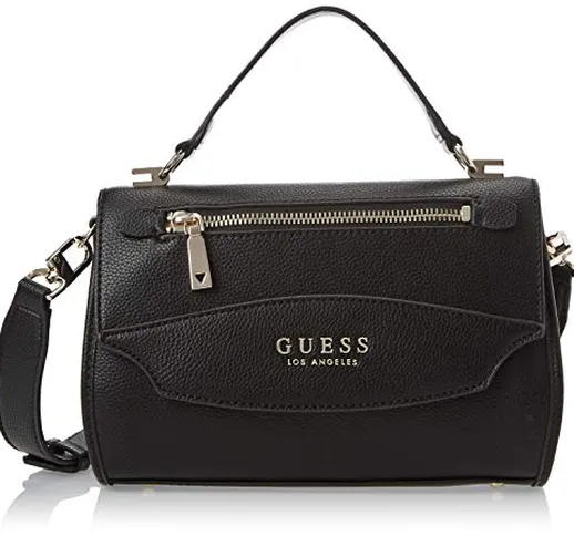 Guess Lias Borsa a Tracolla con Tasca Esterna in Ecopelle Colore Hibiscus VY767018