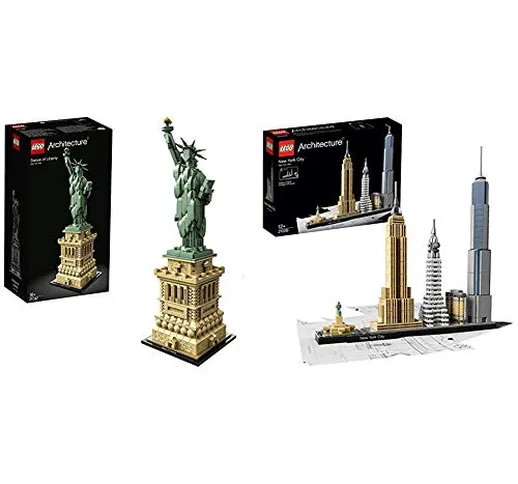 Lego Architecture, Statua Della Liberta, 21042 & Architecture, New York City, 21028