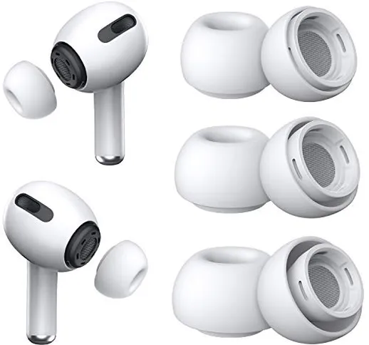 Auricolari di ricambio per Airpods Pro in puro silicone, ideali per ridurre il rumore nell...