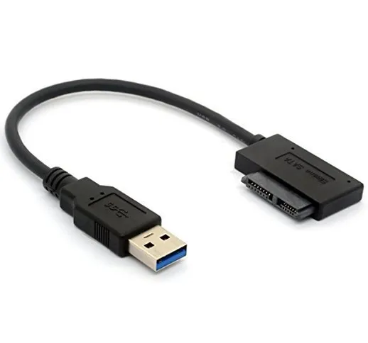 USB 3.0 a 7 + 6 Adattatore di cavo SATA di Slimline di 13Pin per l'azionamento ottico del...