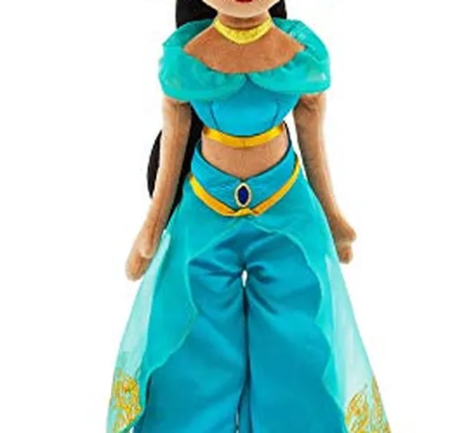 DS Disney Store Peluche Bambola Jasmine Aladdin Principessa 48cm Originale Nuova