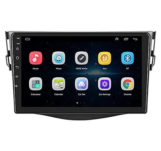 EZoneTronics Carplay Android Auto Radio Stereo per Toyota RAV 4 2007-2012 con 9 pollice Ca...