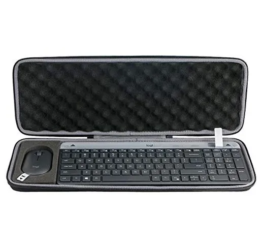 co2CREA Hard Custodia Borse Viaggio per Logitech MK470 Wireless Tastiera Ottica Mouse Set(...