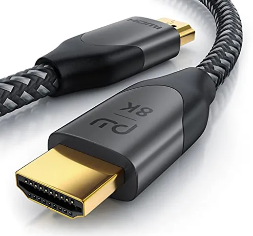 Primewire - Cavo HDMI 8k 2.1 da 5m - 8K @ 120Hz 4K @ 240Hz con DSC - 48 Gbit/s - 3D - HDMI...