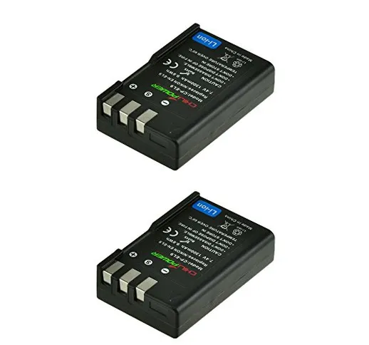 2x ChiliPower EN-EL9, ENEL9 Batteria (1300mAh) per Nikon D3000, D5000, D40, D60, D40X, D3X