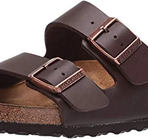 Birkenstock Arizona, Sandali unisex adulto, Marrone (Dunkelbraun), 46 (Normale)