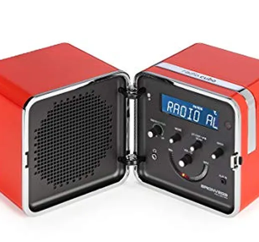 Brionvega Radio.Cubo Ts522D+S-As Radio Fm/Dab con Bluetooth, Arancio Sole