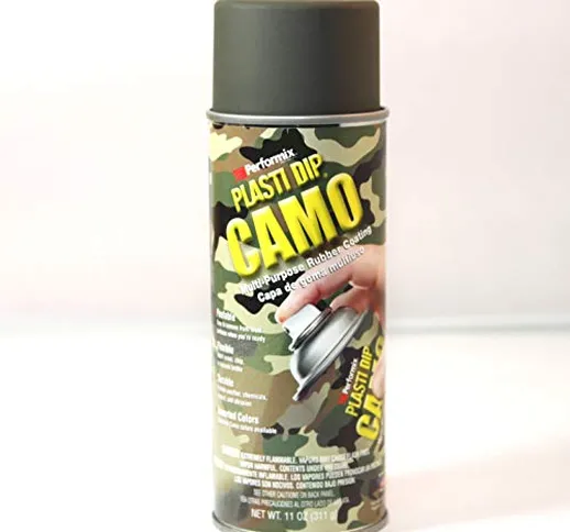 Plasti Dip Camo - Pellicola spray, colore verde opaco, bomboletta da 325 ml