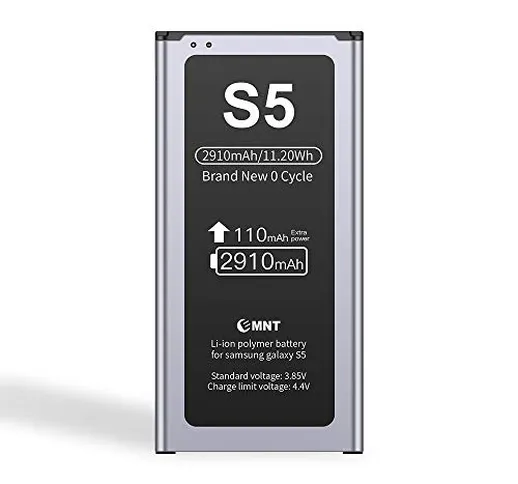 Batteria ZMNT per Samsung Galaxy S5 Batteria ricaricabile agli ioni di litio 2910mAh di ri...