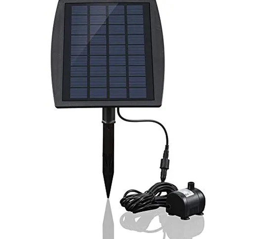 GzxLaY Pannello Solare Pompa per laghetto Caratteristica dell'Acqua Pompa 9 V 2,5 W 200 L/...