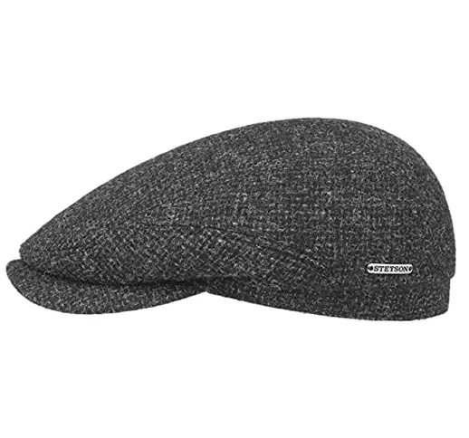 Stetson Belfast Tweed Coppola Uomo - Made in The EU Berretto Piatto Cappello Invernale con...