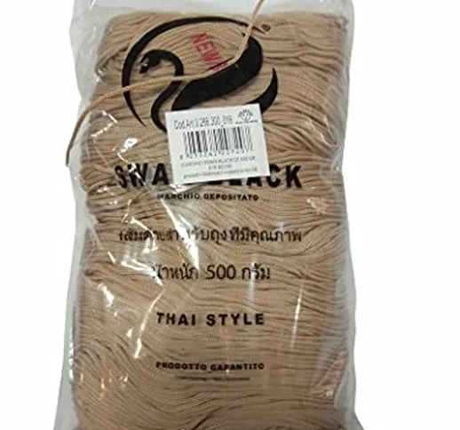 Tre Sfere il Cordoncino Swan Black Thai beige per confezionare Borse artigianali e Pochett...