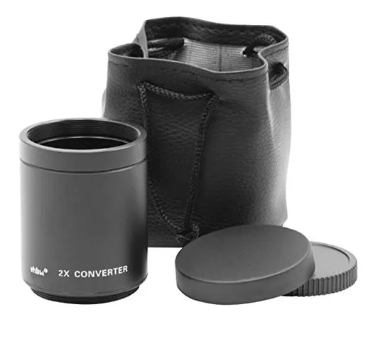 vhbw moltiplicatore di focale 2x per obiettivo T2, T-Mount per fotocamera, reflex per es....