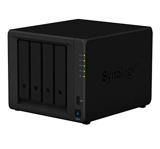 Synology ds418 – 2 G 4 Bay 40tb Bundle con 4 X 10TB st10000vn0004 Iron Wolf