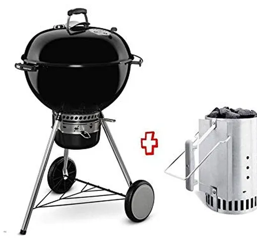 Weber - Barbecue a Carbonella Promo Kit 17851 Master-Touch GBS E-5750 Ø57 CM Black 1470100...