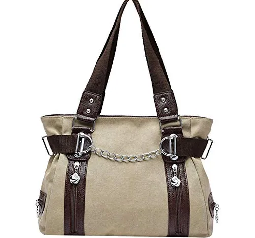 Borsa Tela Donna,Weant✿Borsa Donna,Borsa Tracolla,Borsa Donna Grande,Borsa Messenger Donna...