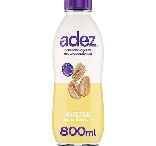 AdeZ Avena – 1 Bottiglia da 800ml, Bevanda Vegetale all’Avena, Contiene Naturalmente Zucch...