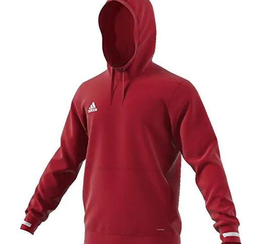 adidas Tiro 19, Felpa con Cappuccio Uomo, Power Red/White, L