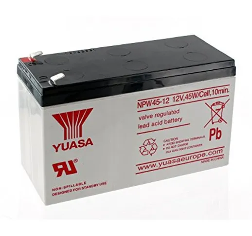 Yuasa - Ups speciale di batteria piombo Yuasa 12V 45W NPW45-12 - NPW45-12