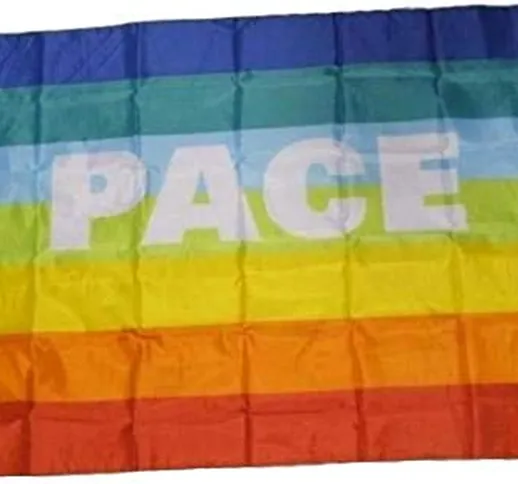 R&F srls Bandiera Pace PACIFISTA manifestazione Tessuto Misura Standard 90 X 150 cm