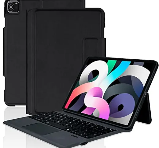 Custodia Tastiera per iPad 9a / 8a / 7a Generazione, Vicoogo Cover Tastiera per iPad 10.2...