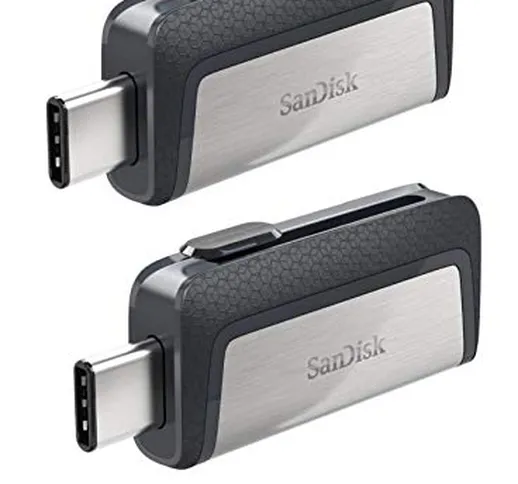 SanDisk Ultra 128GB (Two Pack) Dual Drive USB Type-C (SDDDC2-128G-G46) with Everything But...