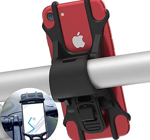 Porta Cellulare Bici,Supporto Bici Smartphone, Universale Supporto Telefono da Bici e Moto...