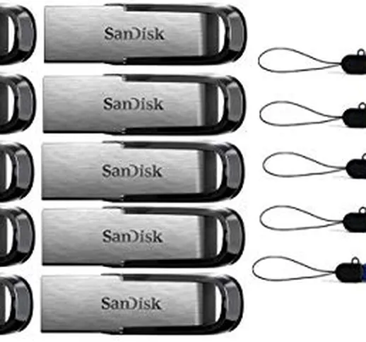 SanDisk 128GB Ultra Flair USB 3.0 Flash Drive (10 Pack) High Speed Memory Pen Drive (SDCZ7...