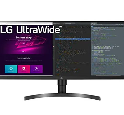 LG 34WN750 Monitor 34" QuadHD UltraWide 21:9 LED IPS HDR, 3440x1440, AMD FreeSync 75Hz, Au...