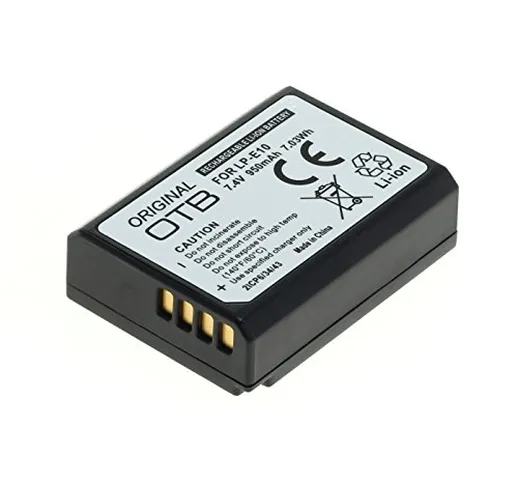 Onni-Tec - Batteria per LP-E10 / Canon EOS 1100D, 7,4 V, agli ioni di litio