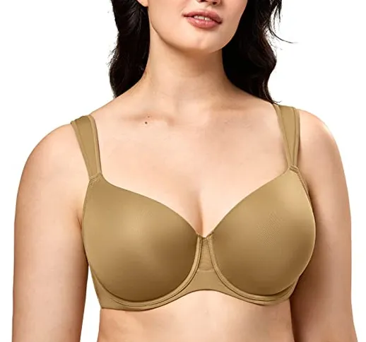 AISILIN Donna Reggiseno Imbottito Coppa Piena con Ferretto Senza Cuciture Allodola 6F