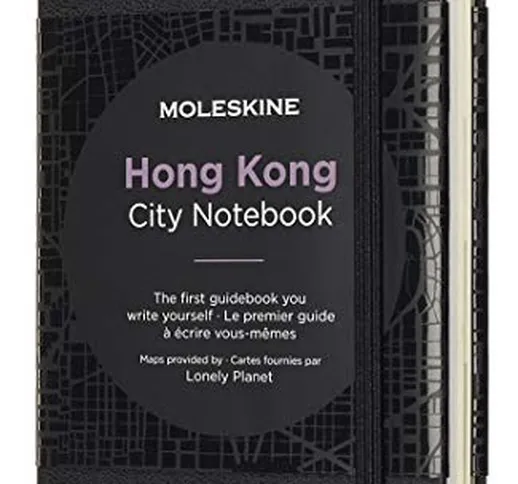 Moleskine City - Hong Kong - Taccuino con Pagina Bianca e Righe, 9 x 14 cm, 220 Pagine, Ne...