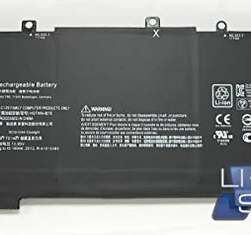 LI-TECH Batteria Compatibile 3800mAh per HP Envy 13-D011NL Nero Computer Portatile Nuova