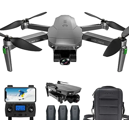 X-Verse ZLL SG907 MAX Drone con Telecamera 4K HD, Gimbal a 3 Assi, Quadcopter RC con Motor...