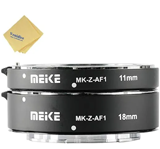 Meike MK-Z-AF1, Tubi di Prolunga Estensione Macro Nikon Z Autofocus AF Lens Mount adattato...