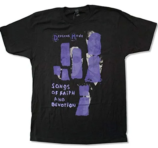 Depeche Mode Songs of Faith & Devotion Black T Shirt New Official