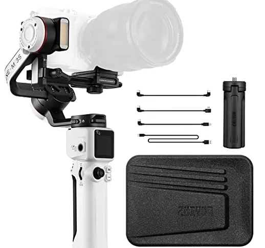 Zhiyun Crane M3S Gimbal Portatile Stabilizzatore a 3-assi Design all-in-one per Fotocamere...