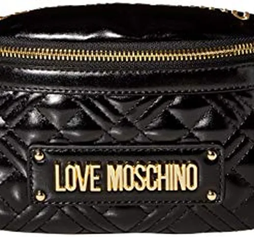 Love Moschino Borsa Quilted Nappa PU, Donna, Nero, Normale