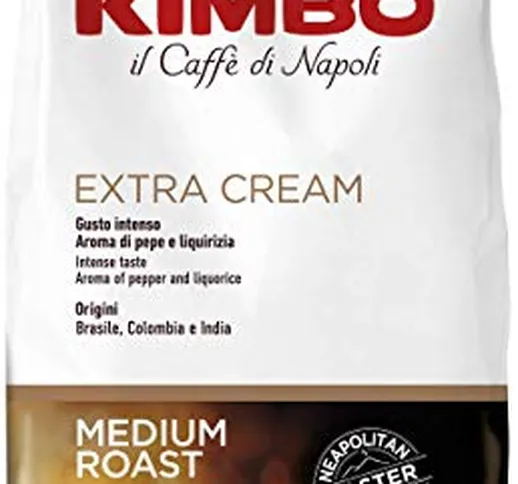 Kimbo bar range Kimbo chicchi di caffè Crema Extra 1kg in grani - Kimbo coffee beans extra...