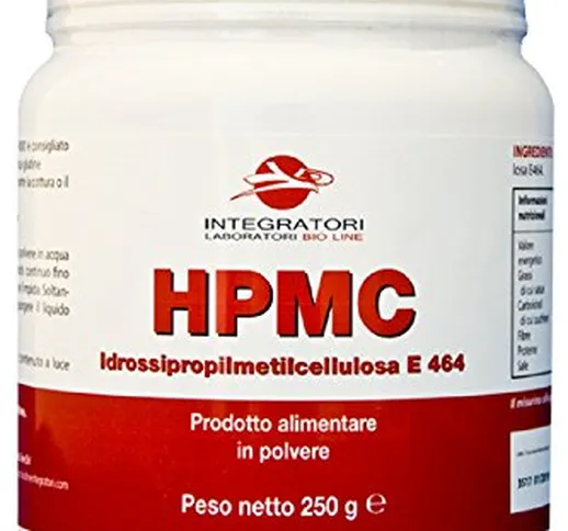 HPMC - Idrossipropilmetilcellulosa 250 g - Sostituto del Glutine