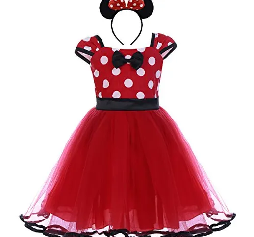 IBTOM CASTLE Vestiti Carnevale per Bambina Fiore Ragazze Abiti Vestito Costume Principessa...